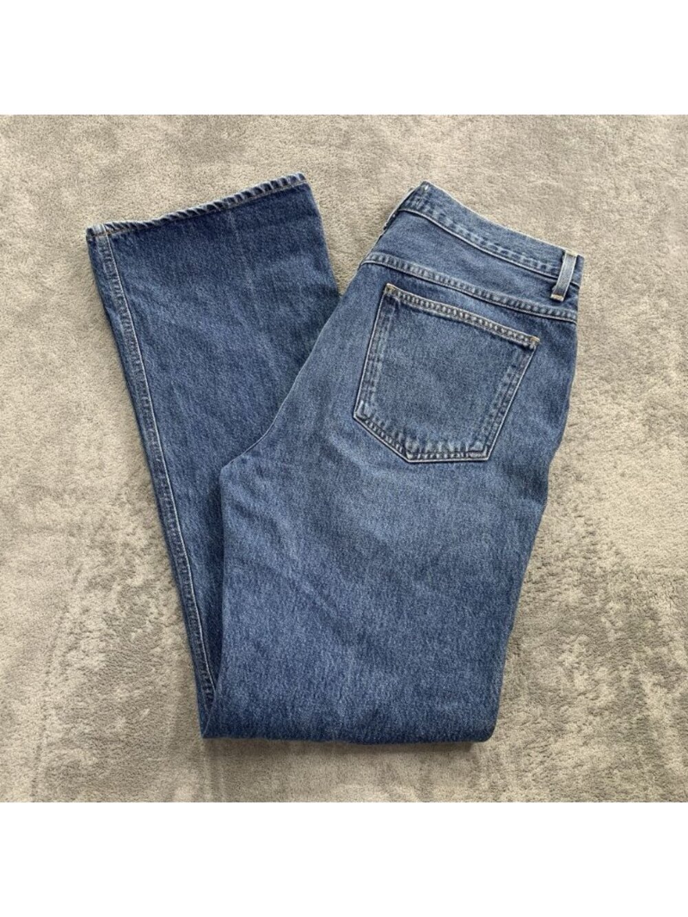 Agolde High Rise Vintage Flare Jeans Womens 32x31 100% Organic Cotton Blue Denim